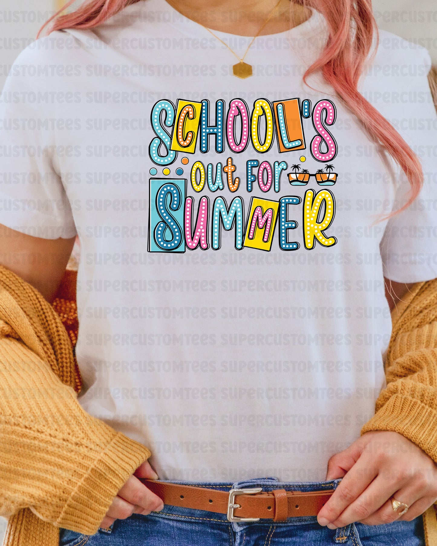 Happy Last Day DTF Transfer Ready to Press