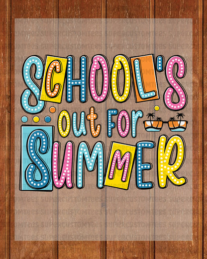 Happy Last Day DTF Transfer Ready to Press