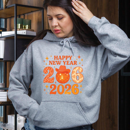 Happy New Year 2026 Design DTF Transfer, Ready to Press Heat Transfer for Shirts, Festive Holiday New Year 2026 Design, UV Sticker