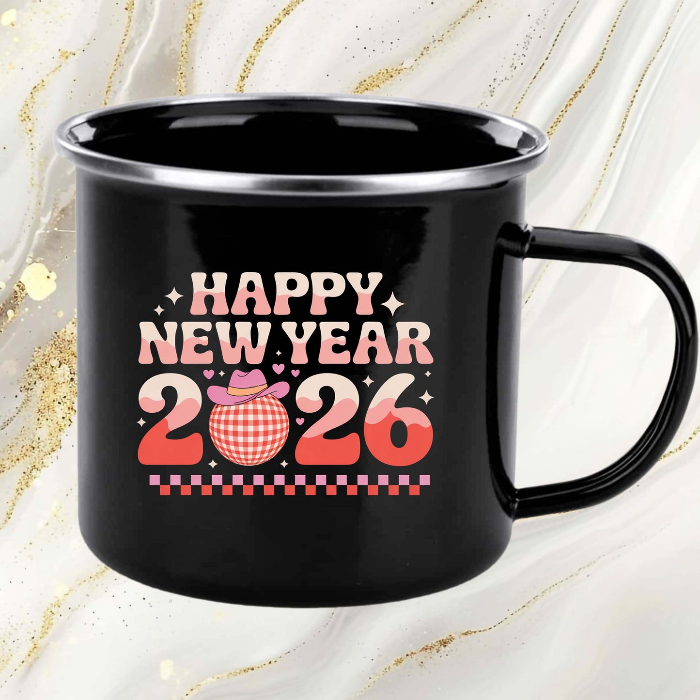 Happy New Year 2026 Design DTF Transfer, Ready to Press Heat Transfer for Shirts, Festive Holiday New Year 2026 Design, UV Sticker