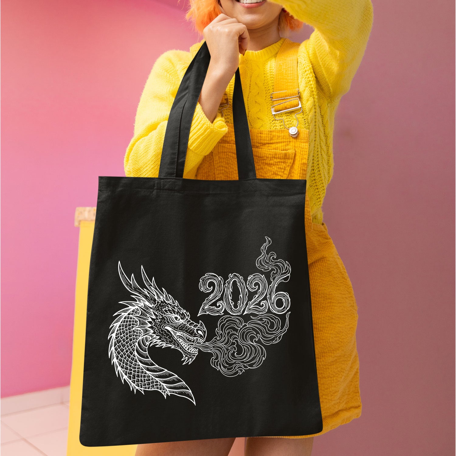 Happy New Year 2026 Dragon DTF Transfer, Ready to Press Heat Transfer for Shirts, Festive Holiday New Year 2026 Design, UV Sticker