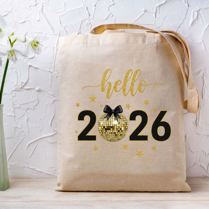 Happy New Year 2026 DTF Transfer, Ready to Press Heat Transfer for Shirts, Festive Holiday New Year 2026 Design, UV Sticker