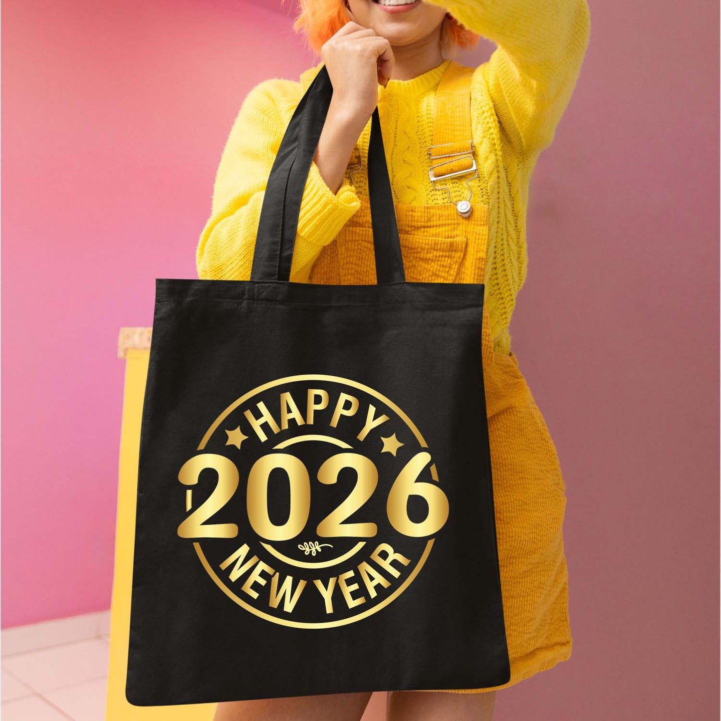 Happy New Year 2026 DTF Transfer, Ready to Press Heat Transfer for Shirts, Festive Holiday New Year 2026 Design, UV Sticker