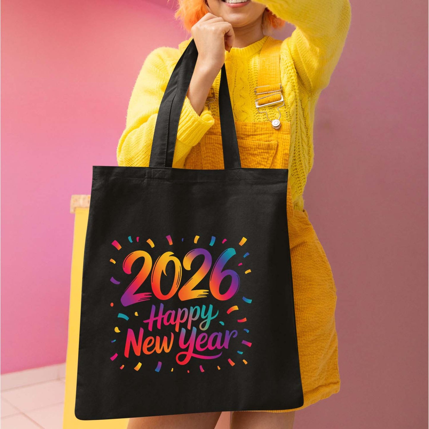 Happy New Year 2026 DTF Transfer, Ready to Press Heat Transfer for Shirts, Festive Holiday New Year 2026 Design, UV Sticker