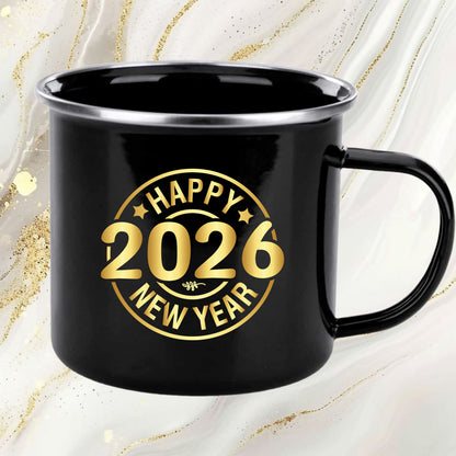 Happy New Year 2026 DTF Transfer, Ready to Press Heat Transfer for Shirts, Festive Holiday New Year 2026 Design, UV Sticker