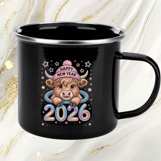 Happy New Year 2026 DTF Transfer, Ready to Press Heat Transfer for Shirts, Festive Holiday New Year Design, UV Sticker