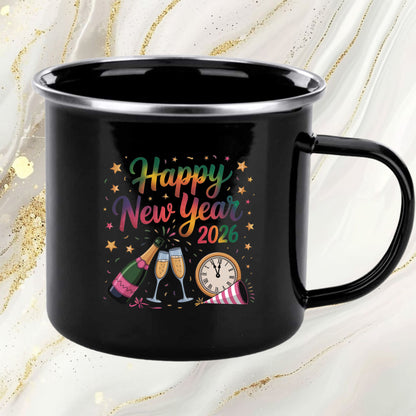 Happy New Year 2026 DTF Transfer, Ready to Press Heat Transfer for Shirts, Festive Holiday New Year 2026 Design, UV Sticker