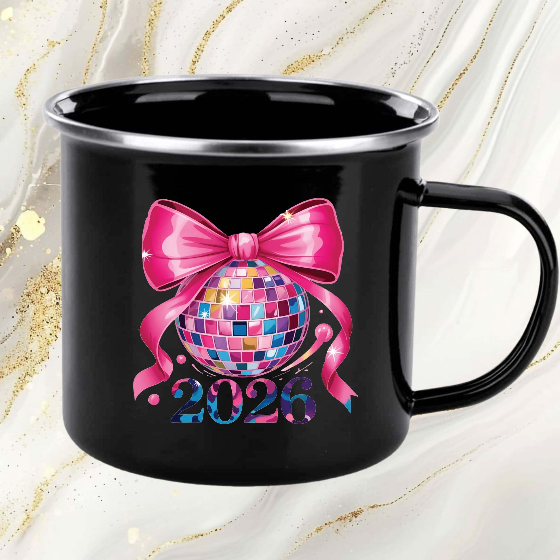 Happy New Year 2026 DTF Transfer, Ready to Press Heat Transfer for Shirts, Festive Holiday New Year 2026 Design, UV Sticker