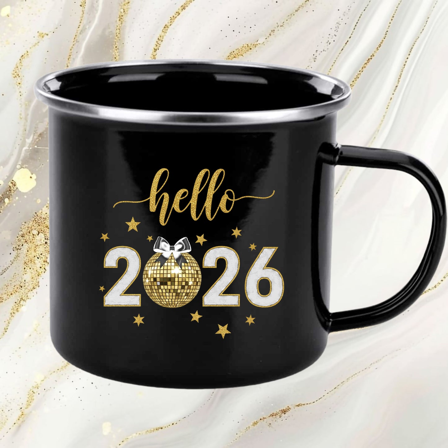 Happy New Year 2026 DTF Transfer, Ready to Press Heat Transfer for Shirts, Festive Holiday New Year 2026 Design, UV Sticker