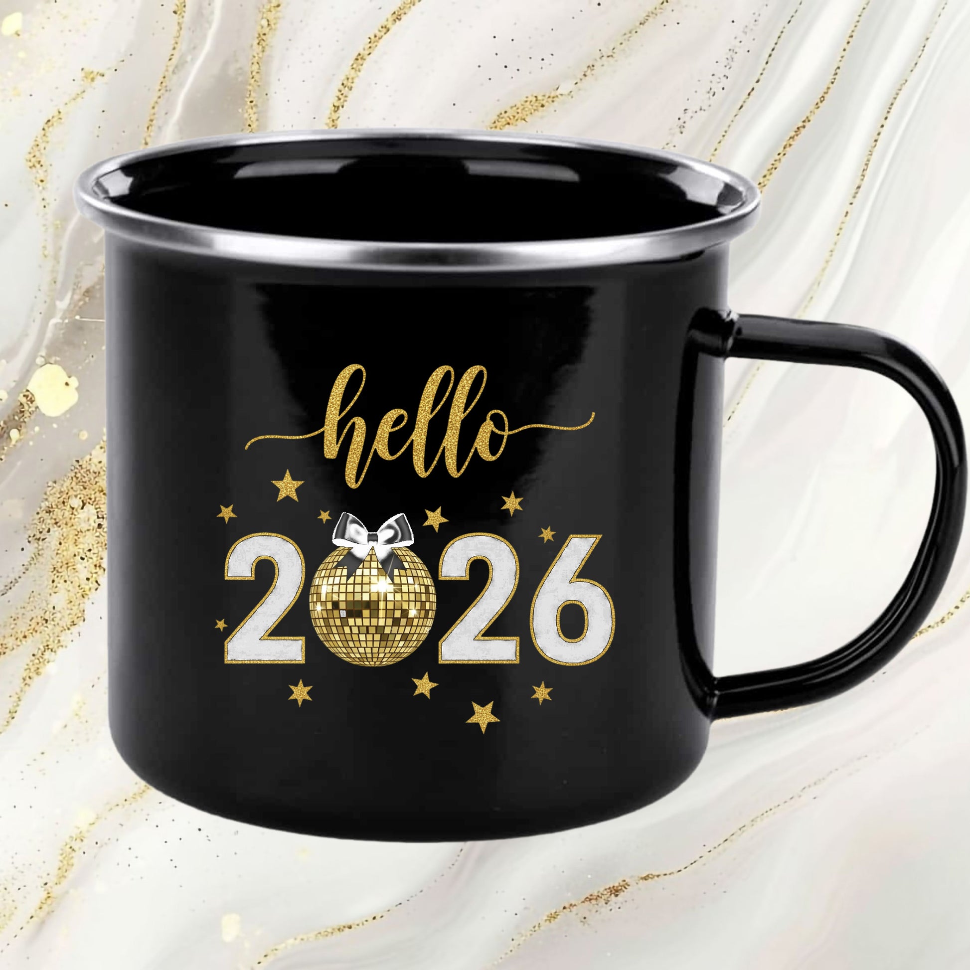 Happy New Year 2026 DTF Transfer, Ready to Press Heat Transfer for Shirts, Festive Holiday New Year 2026 Design, UV Sticker