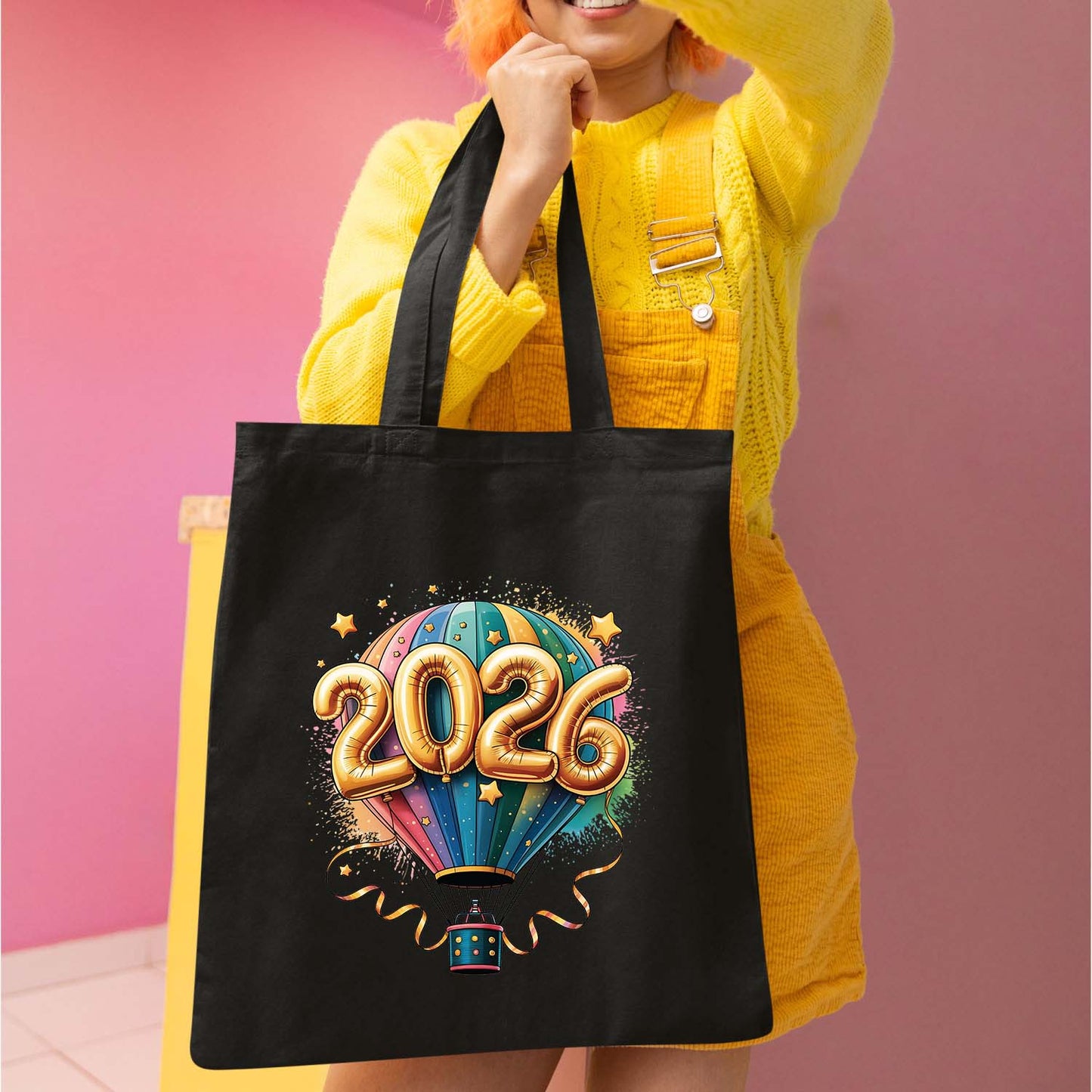 Happy New Year 2026 New Year Balloons DTF Transfer, Ready to Press Heat Transfer for Shirts, Festive Holiday New Year 2026 Design, UV Sticker