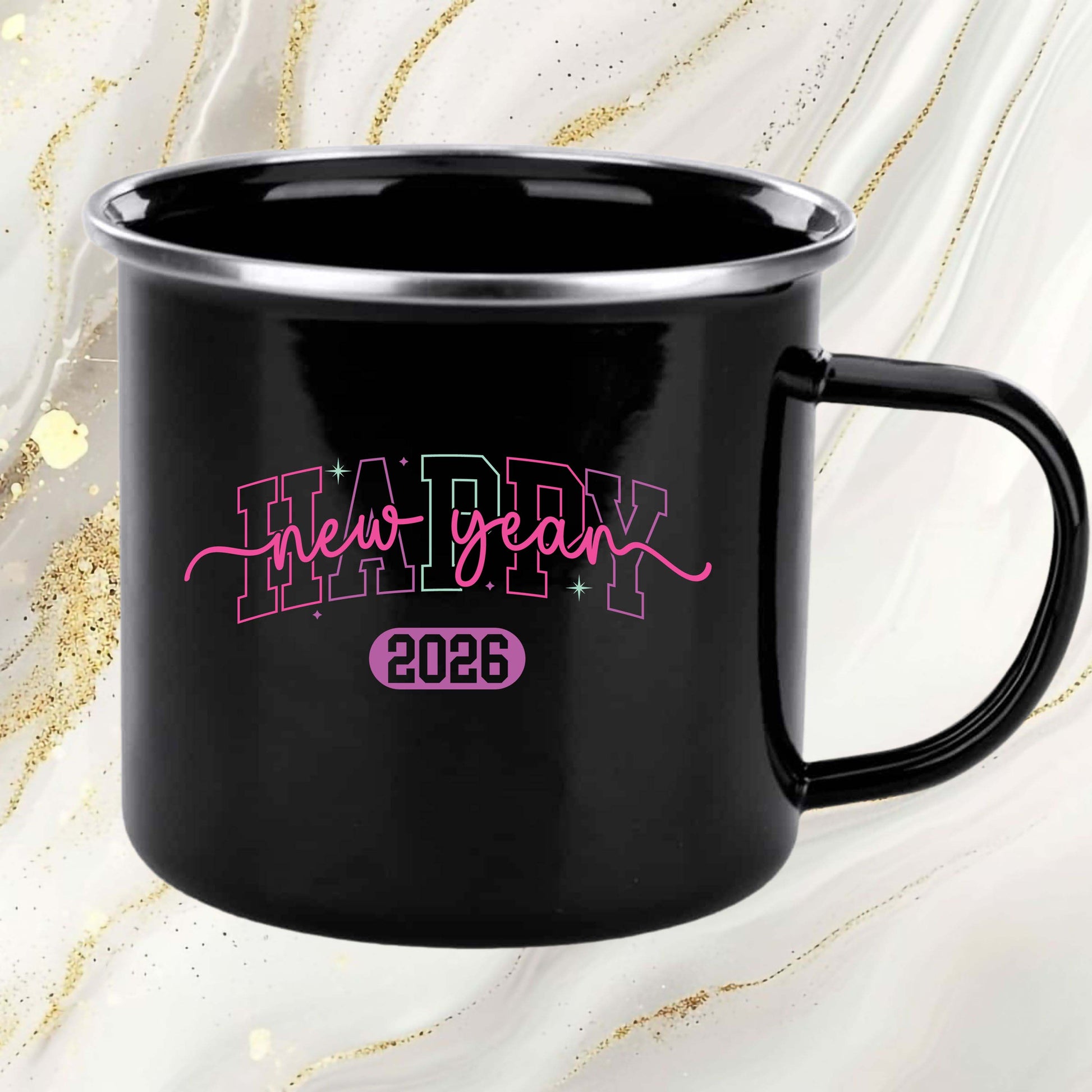 Happy New Year 2026 New Year DTF Transfer, Ready to Press Heat Transfer for Shirts, Festive Holiday New Year 2026 Design, UV Sticker