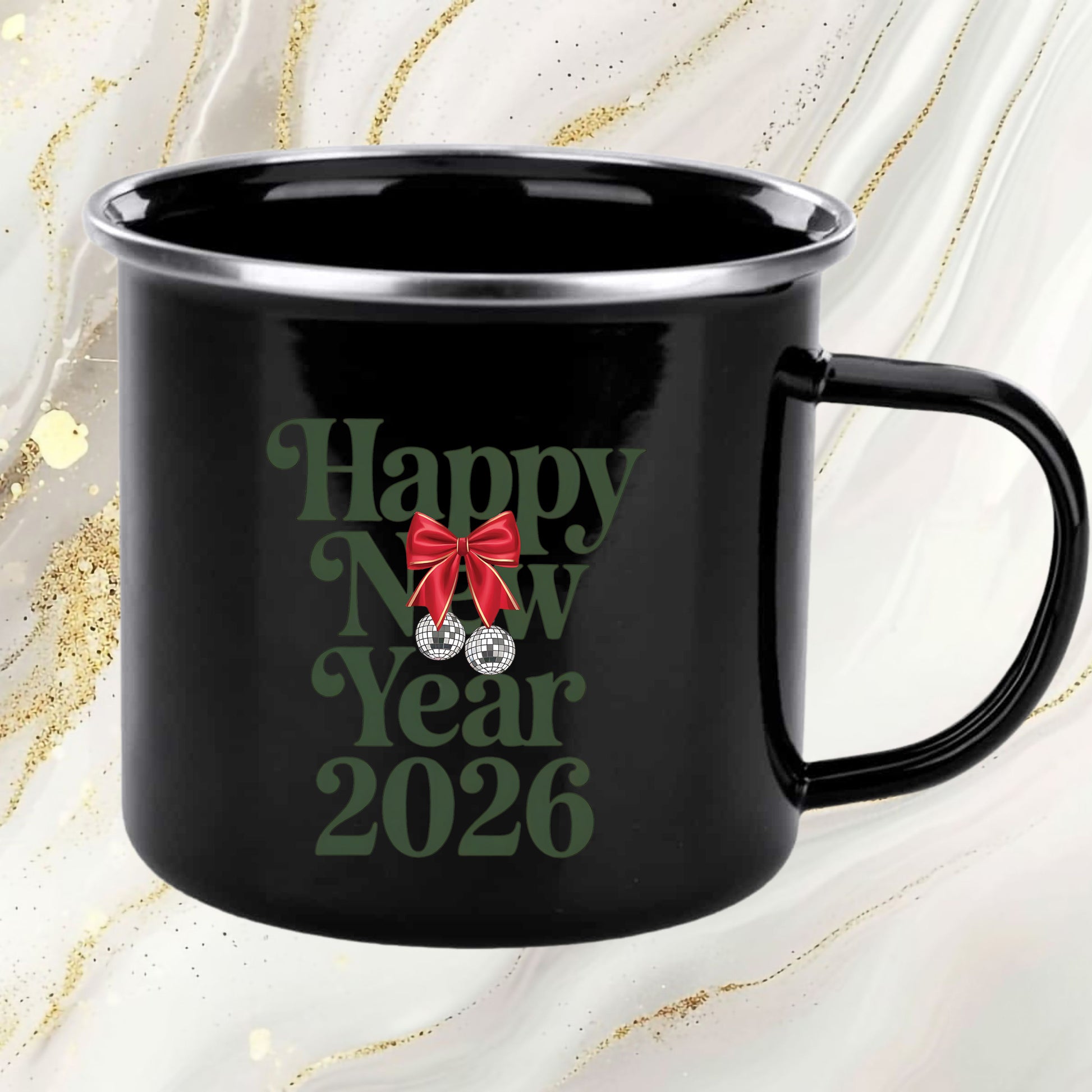 Happy New Year 2026 Pink Coquette DTF Transfer, Ready to Press Heat Transfer for Shirts, Festive Holiday Pink New Year Design, UV Sticker