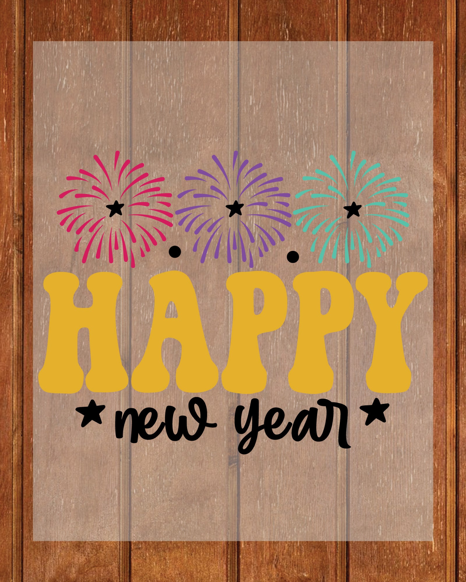 Happy New year DTF Transfer