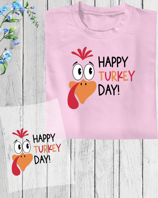Happy turkey Day DTF Transfer Film