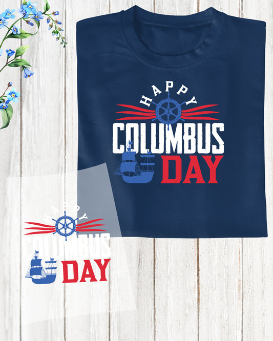 Columbus Day Shirt DTF Transfer Film