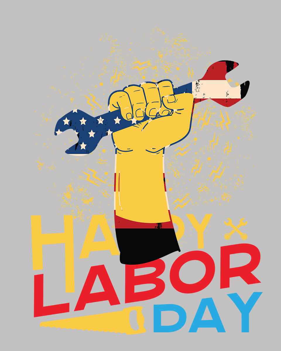 Happy Labor Day Trendy DTF Transfer Film