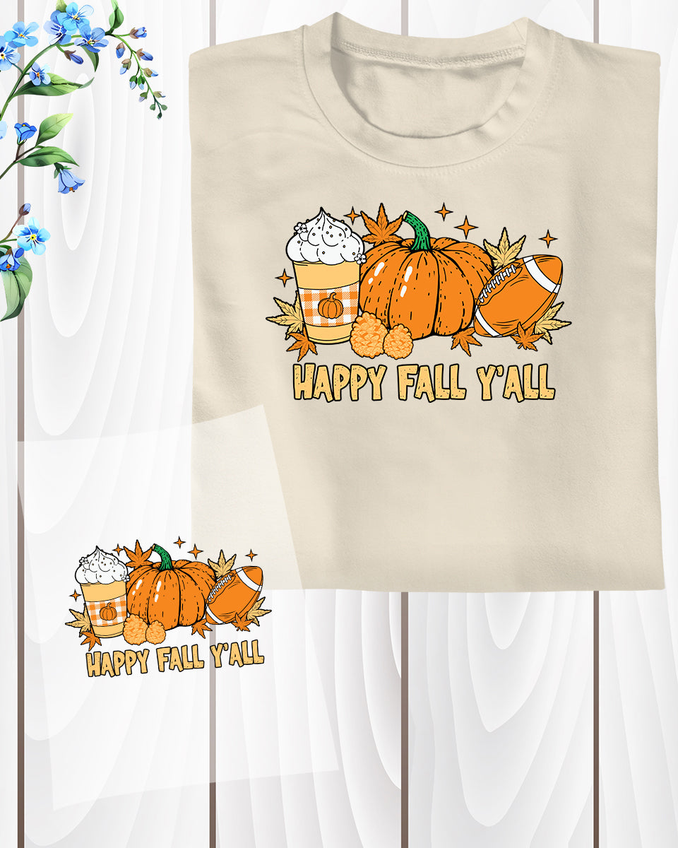 Autumn fall Pumpkins DTF Transfer Film