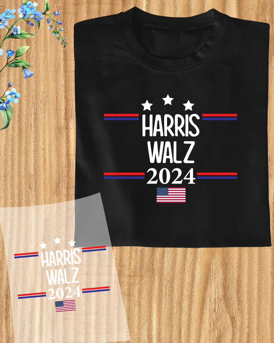 Harris Walz 2024 DTF Transfer Film