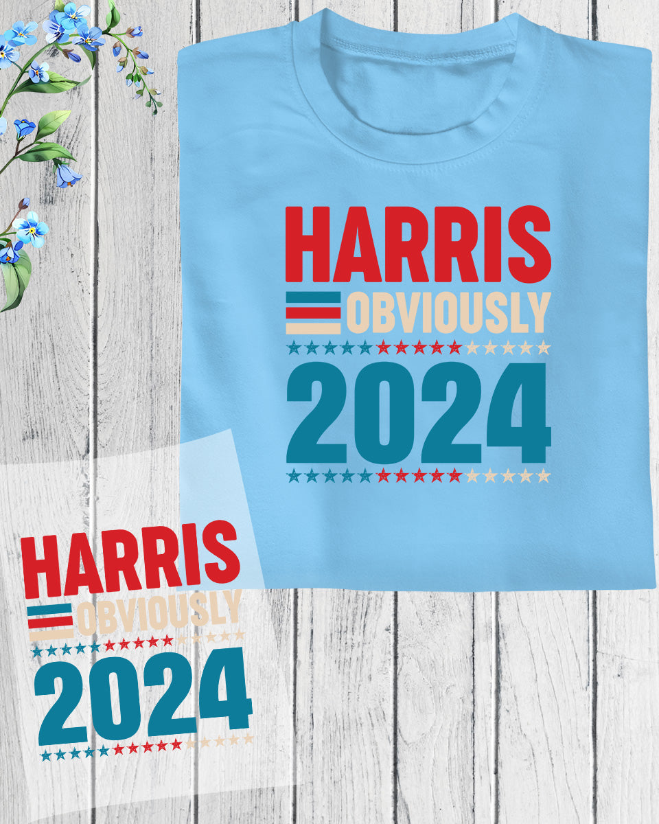 Harris Obviously 2024 DTF Transfer Film