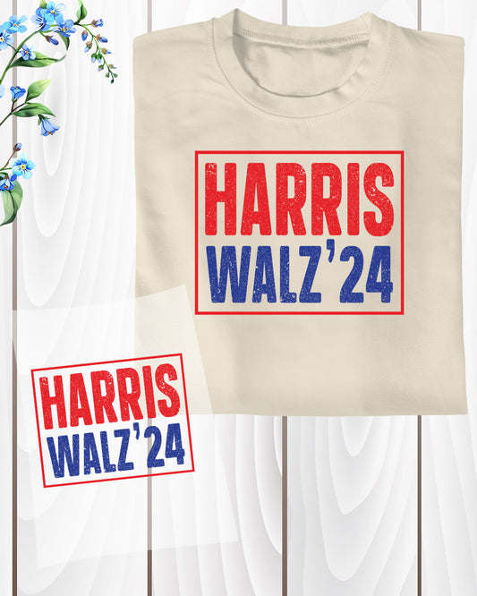 Harris Walz 2024 DTF Transfer Film
