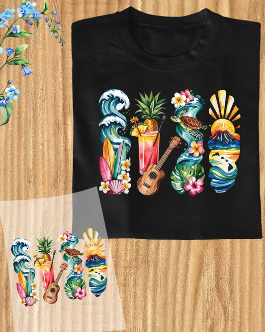 Hawaii DTF Transfer Ready to Press