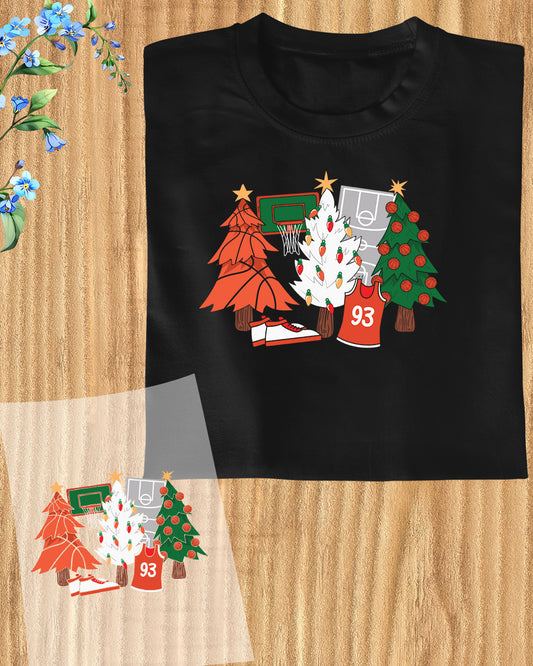 Christmas basketball DTF Transfer Film