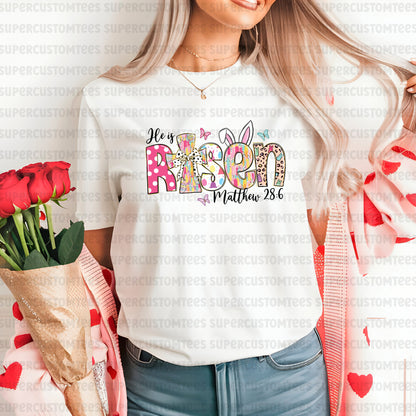 He Is Risen Easter DTF Transfer Ready To Press