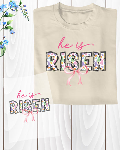He Is Risen Jesus Easter DTF Transfer