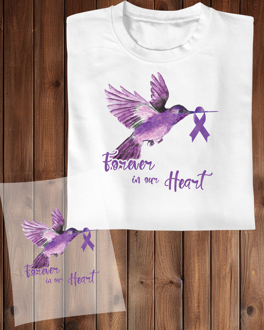 Forever in Our heart Alz Tees DTF Transfer Film