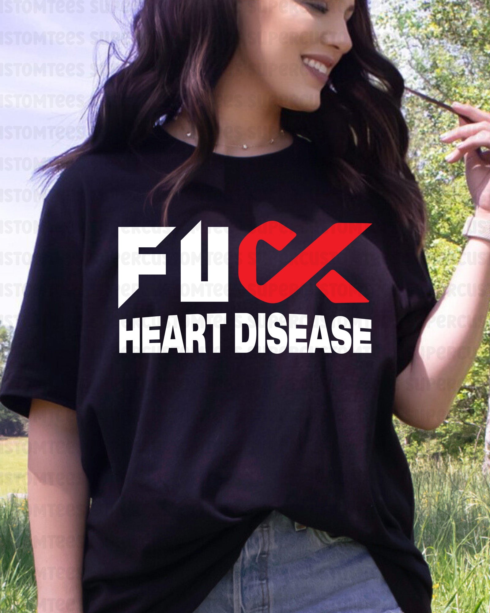 Heart Disease Awareness Heat Transfer for Shirt
