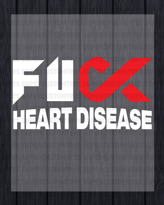 Heart Disease Awareness Heat Transfer for Shirt