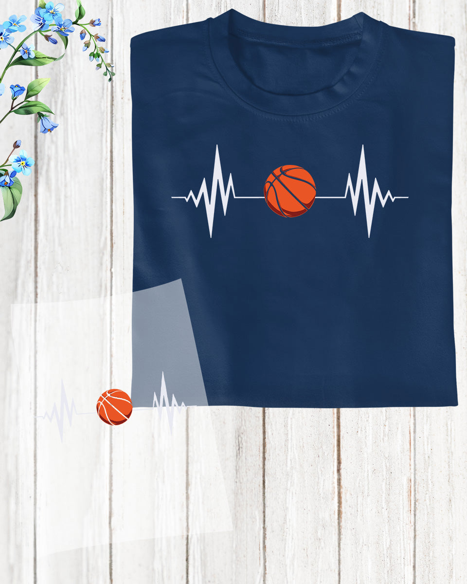 Basketball Heartbeat DTF Transfer Film