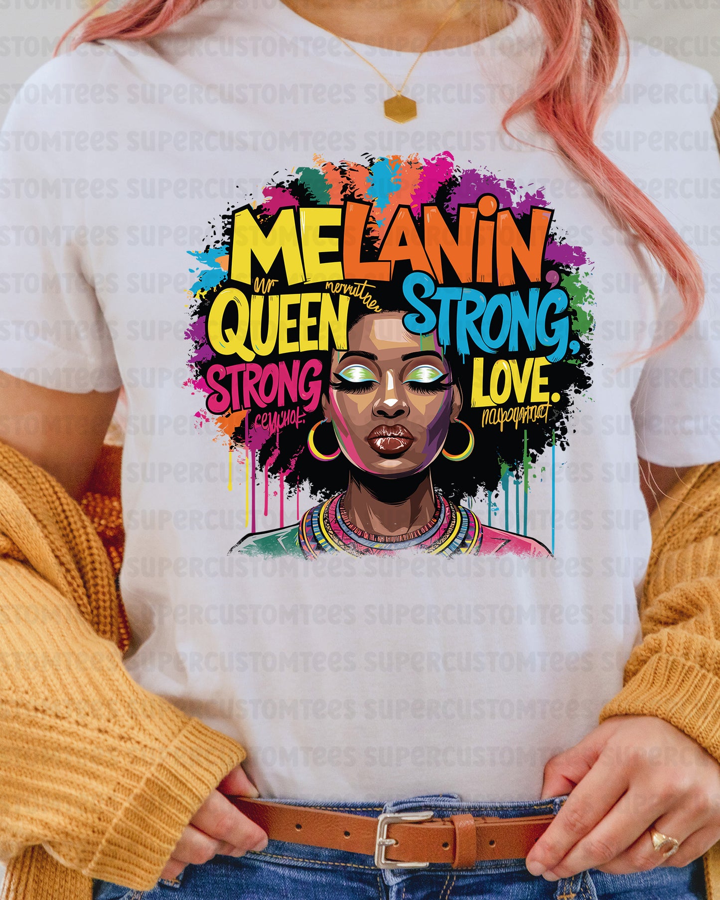 Melanin Queen Heat Transfer for Shirts 