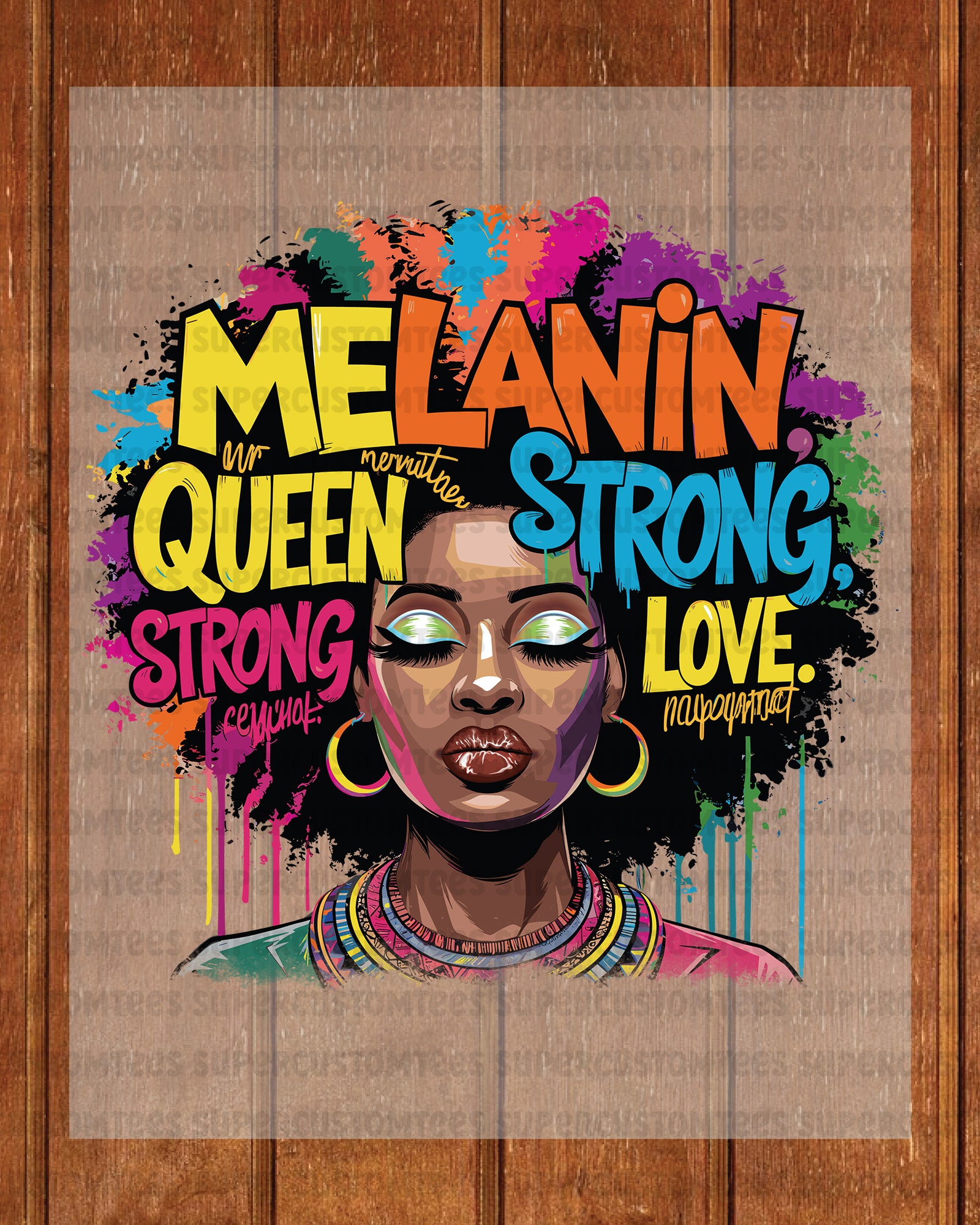 Melanin Queen Heat Transfer for Shirts 