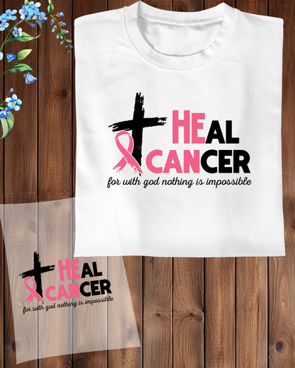 Heal Cancer Awareness DTF Transfer Film