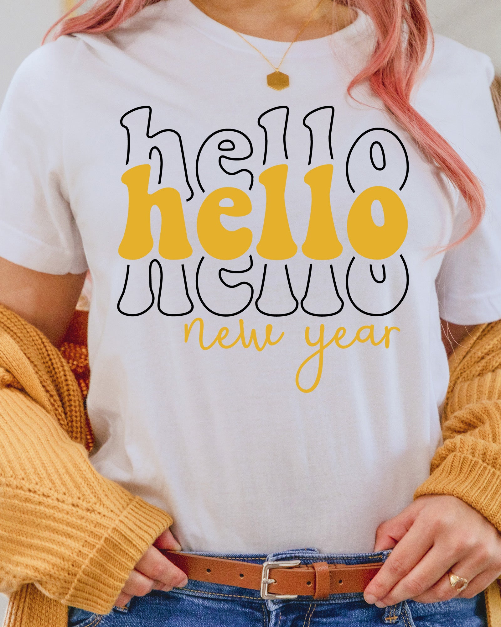 Hello New year DTF Transfer