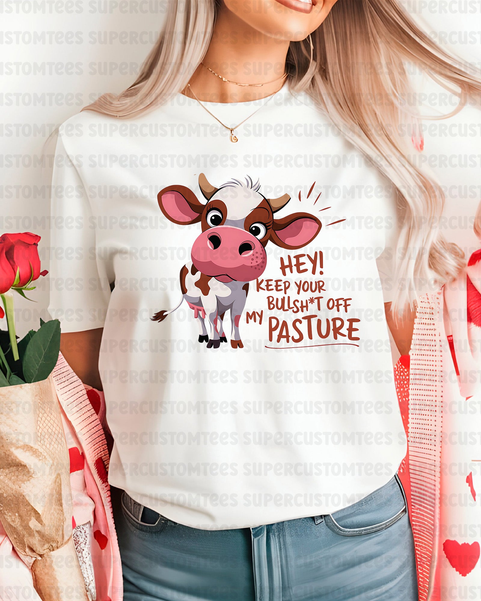 Hey Keep Your Bullshit Of My Pasture DTF Transfer