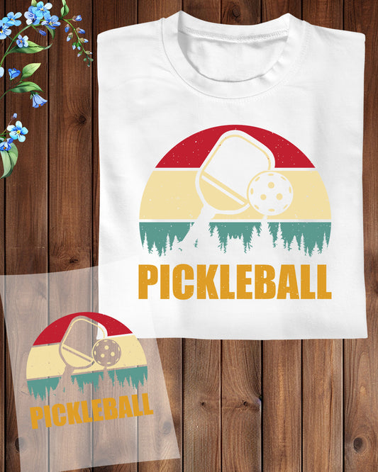 Pickleball Vintage Sunshine DTF Transfer Film