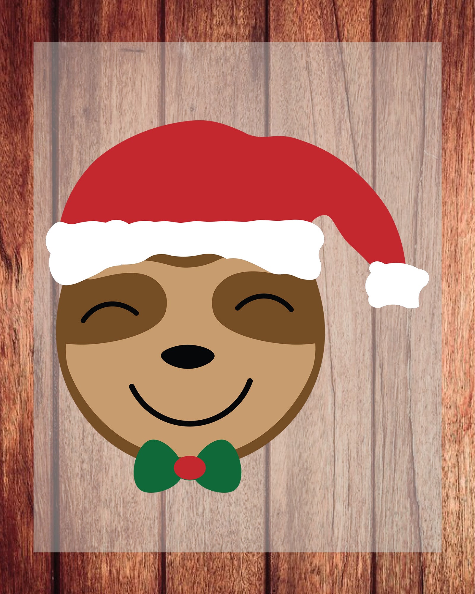 Boy Christmas Sloth DTF Transfer Film
