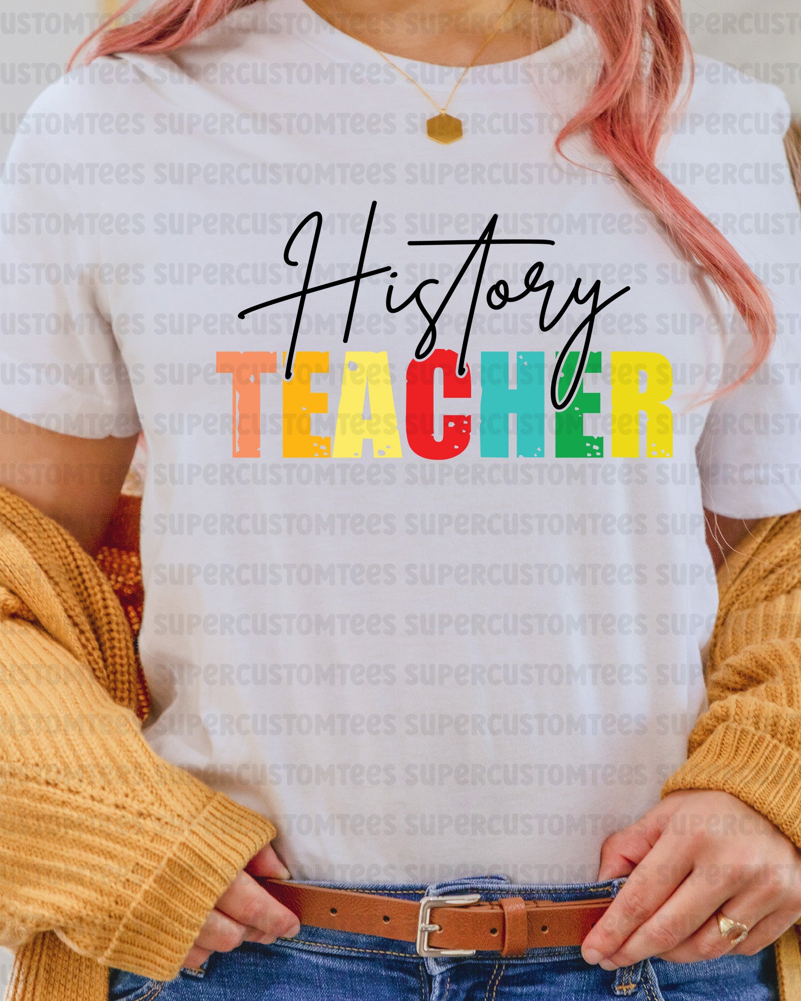 History Teacher DTF Transfer Ready to Press