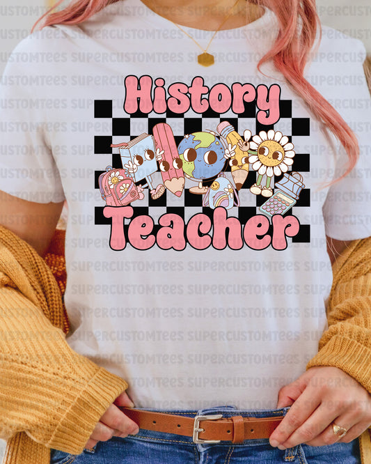 History Teacher DTF Transfer Ready to Press