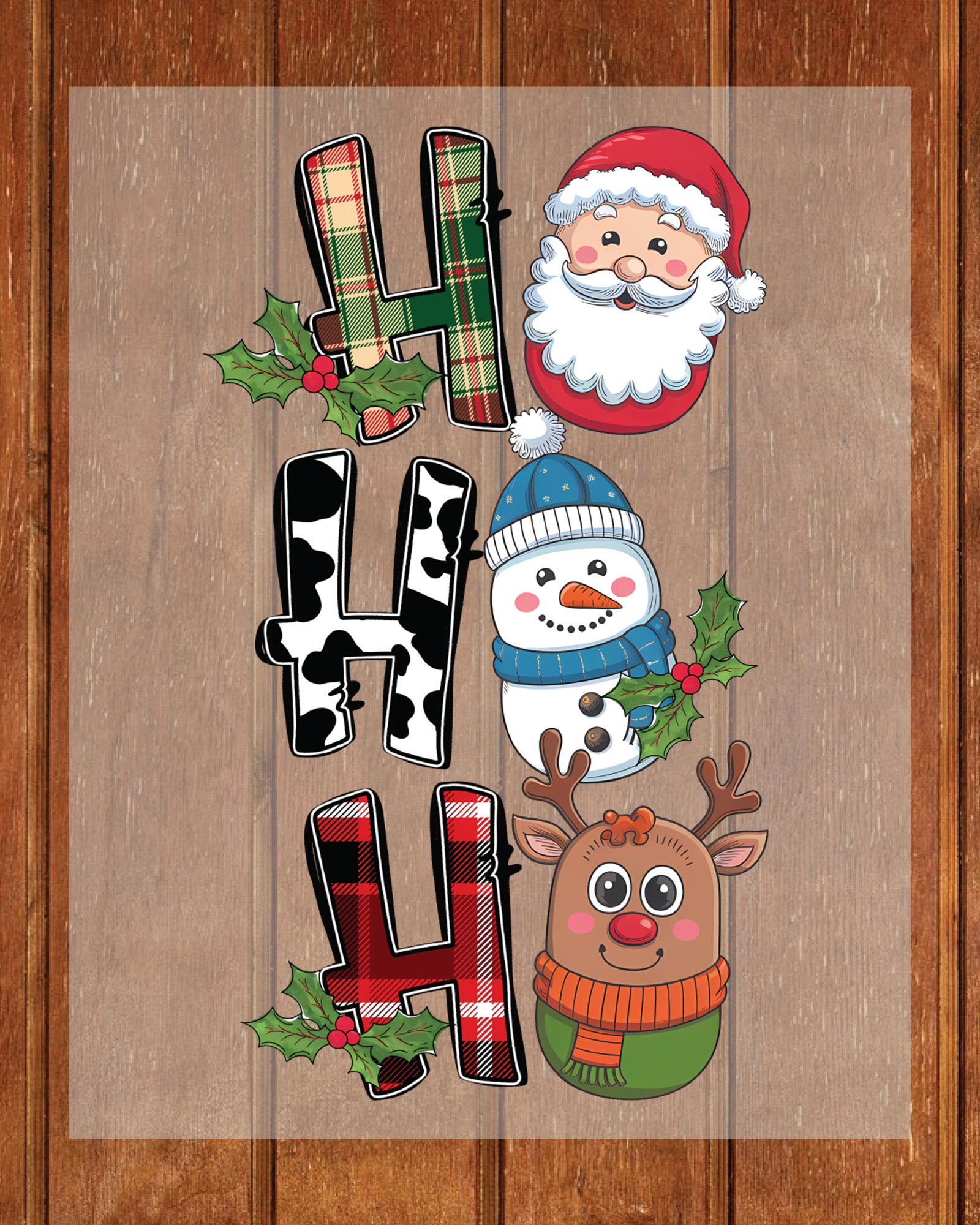 Ho Ho Ho Christmas DTF Transfer