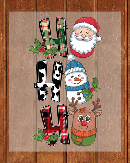 Ho Ho Ho Christmas DTF Transfer