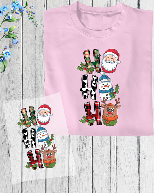 Ho Ho Ho Christmas DTF Transfer