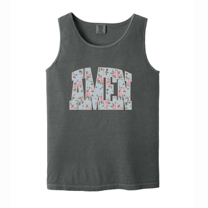 Amen Pearls Easter Floral Comfort Colors T Shirt