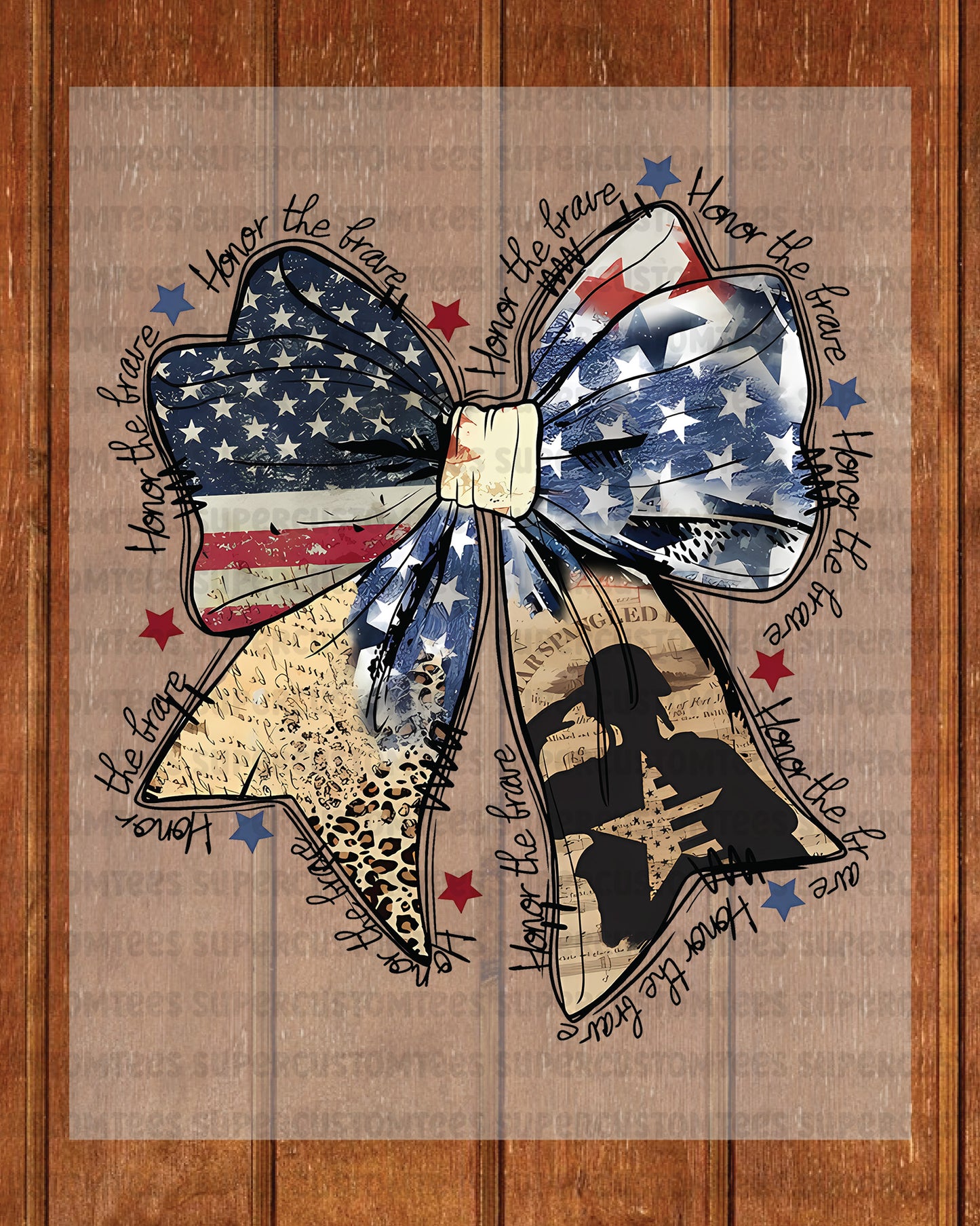 Honor the Brave 4th of July Heat Transfer for Shirts