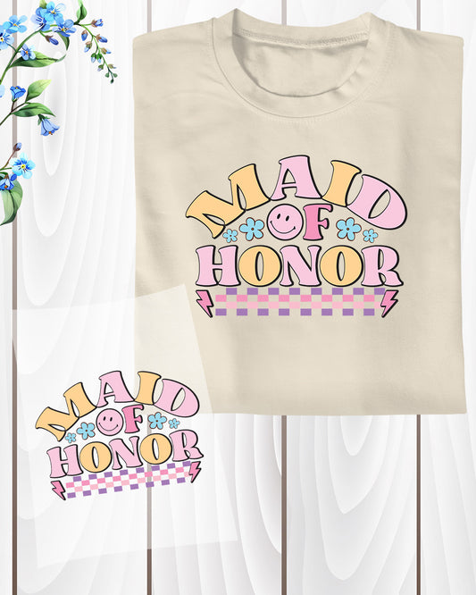 Boho Maid of Honor DTF Transfer Film