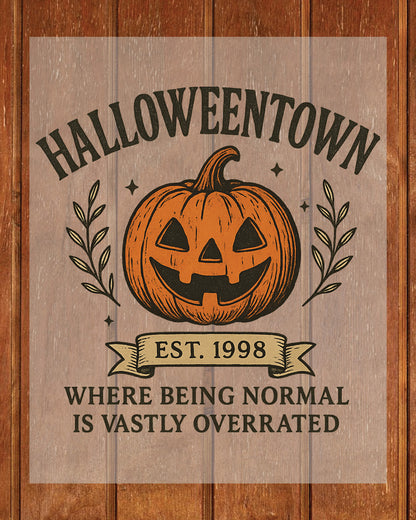 Halloweentown Halloween Pumpkin DTF Transfer