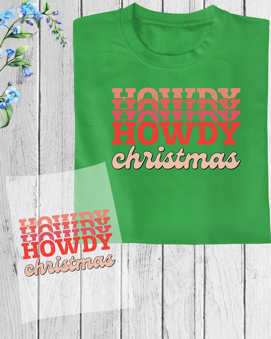 Howdy Christmas DTF Transfer Film